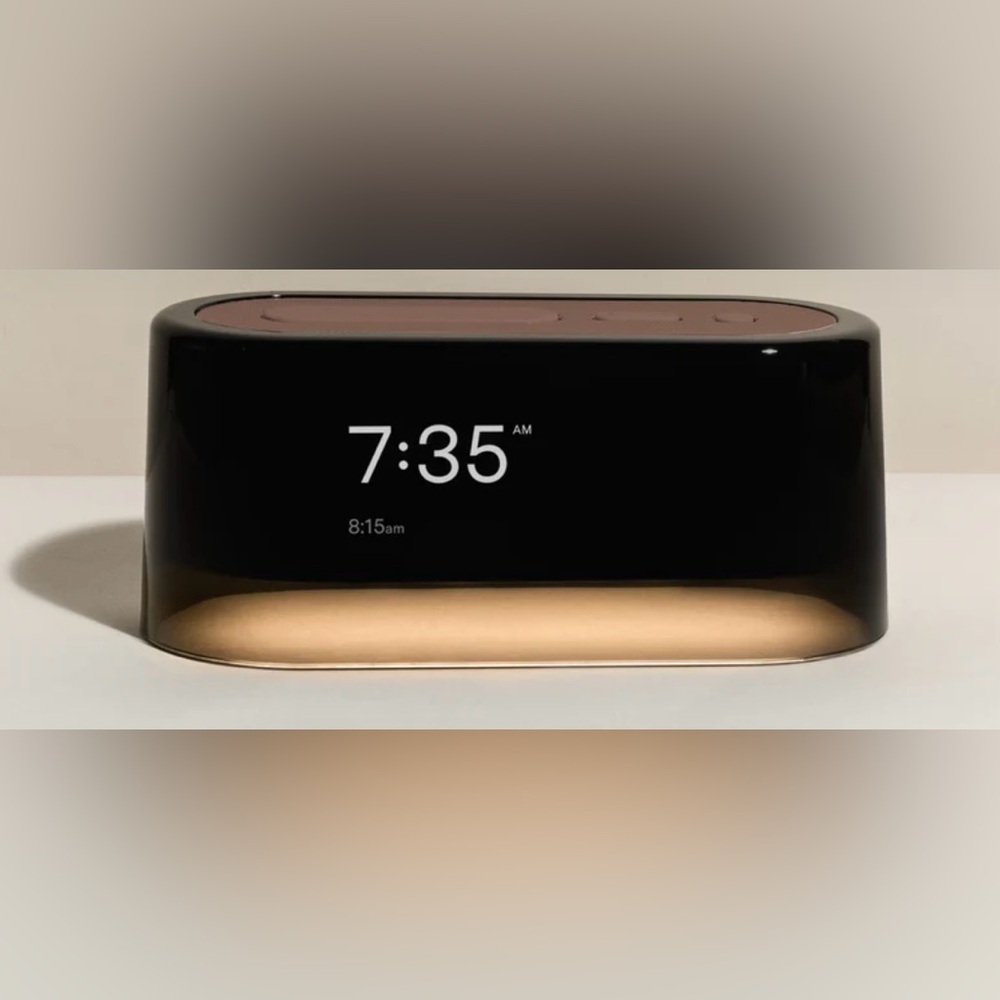 Elegant Black and Gold Digital Alarm Clock